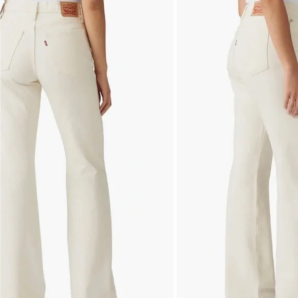 NEW Levi's Off-White Baggy Corduroy Pants ( 28) - Picture 3 of 11